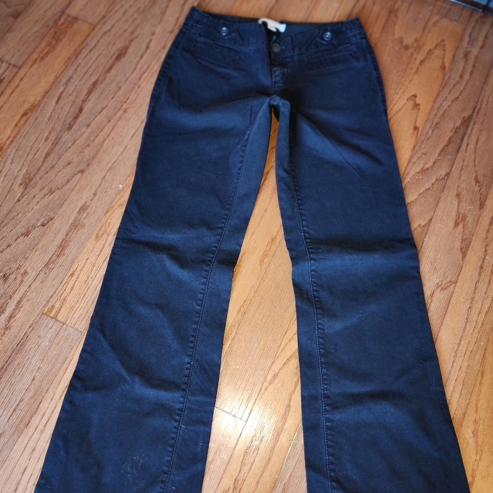 Banana Republic black wide leg pants 0